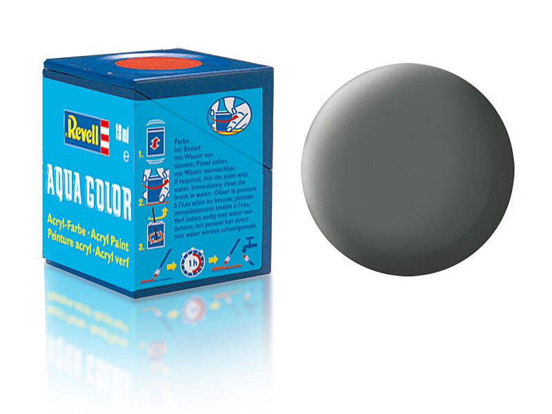 Revell - Barva akrylová - 36166: matná olivově šedá (olive grey mat) 18ml