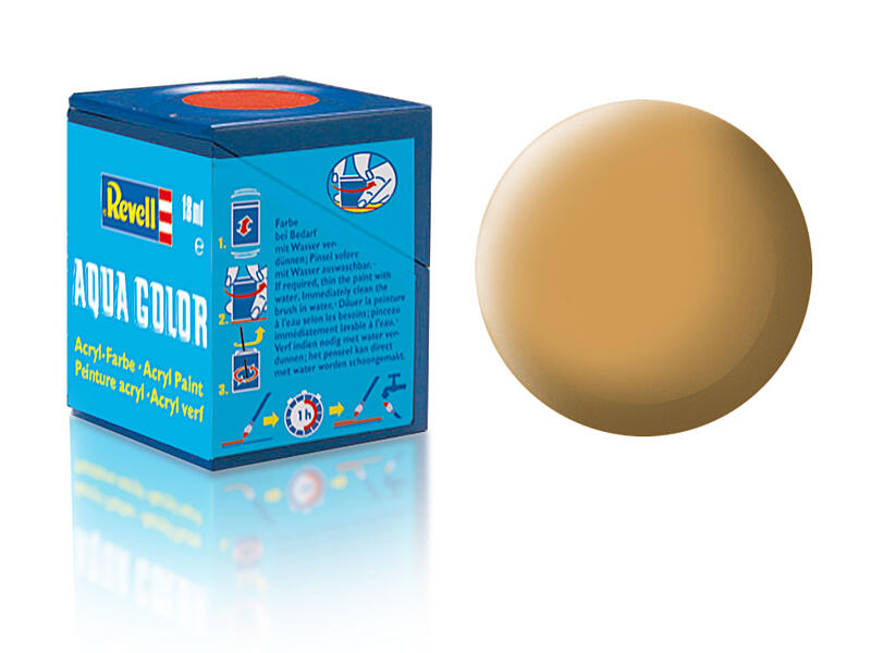 Revell - Barva akrylová - 36188: matná okrově hnědá (ochre brown mat) 18ml