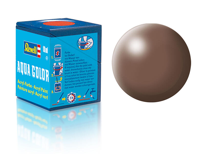 Revell - Barva akrylová - 36381: hedvábná hnědá (brown silk) 18ml