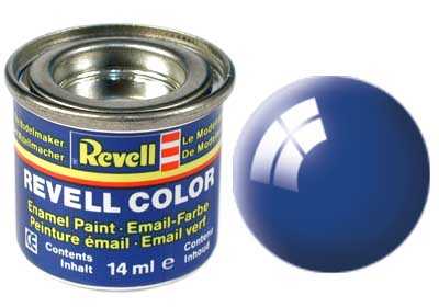Revell - Barva emailová - 32152: lesklá modrá (blue gloss) 14ml