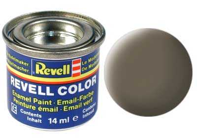Revell - Barva emailová - 32186: matná olivově hnědá (olive brown mat) 14ml