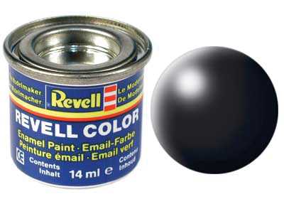 Revell - Barva emailová - 32302: hedvábná černá (black silk) 14ml