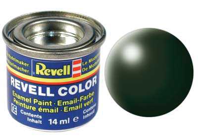 Revell - Barva emailová - 32363: hedvábná tmavě zelená (dark green silk) 14ml