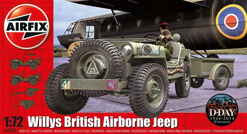 Airfix - A02339 - Willys Jeep, Trailer and 6PDR Gun 1:72