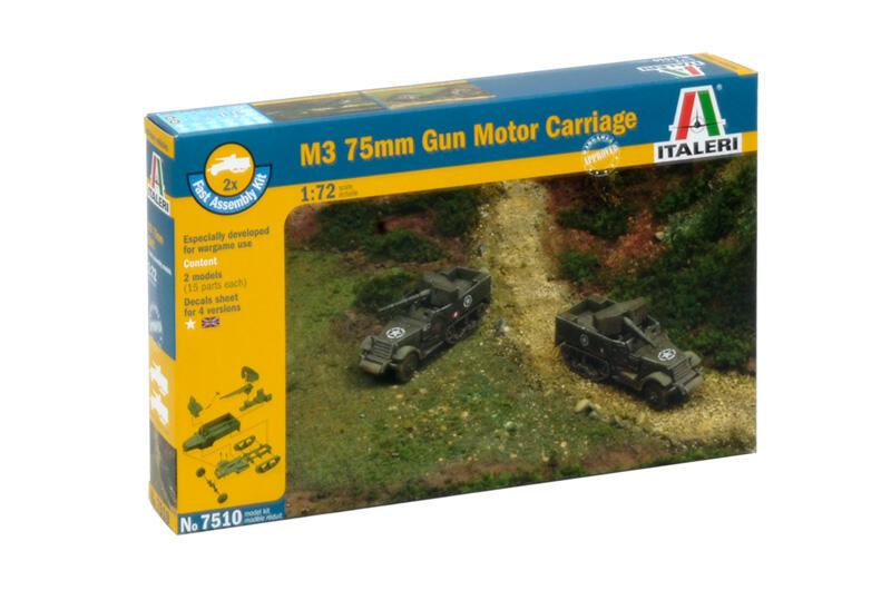Italeri - 7510 - M3 75mm HALF TRACK 1:72
