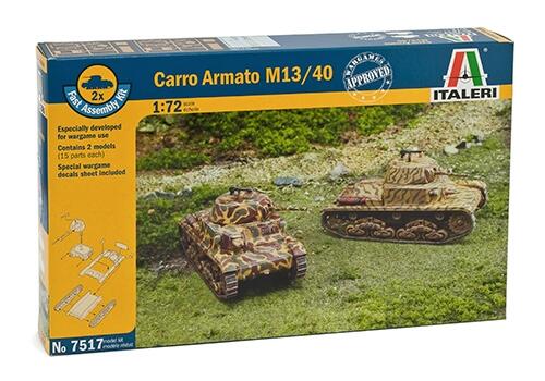 Italeri - 7517 - Carro Armato M13/40 1:72