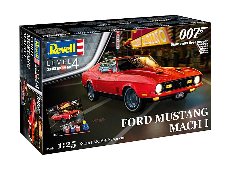 Revell - 05664 - Diamonds Are Forever Ford Mustang I 1:25
