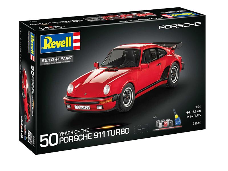Revell - 05634 - Porsche 911 Turbo (50th Anniversary) 1:24