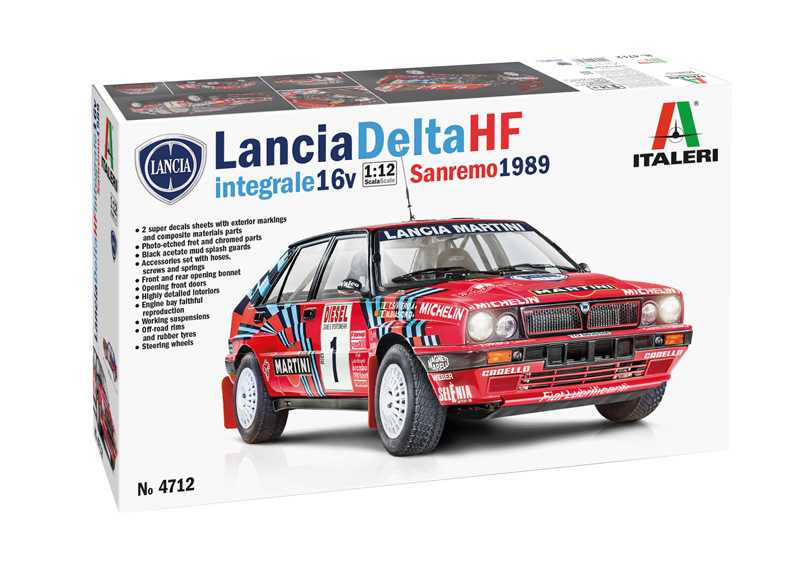 Italeri - 4712 - Lancia Delta HF Integrale Sanremo 1989 1:12