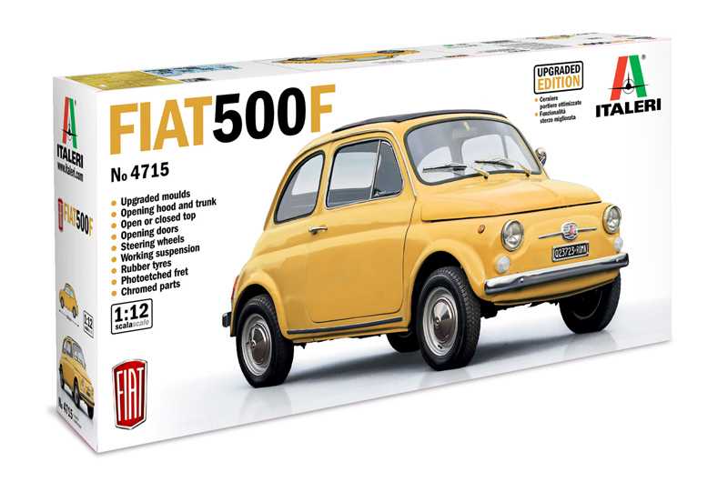 Italeri - 4715 - FIAT 500 F 1968 upgraded edition 1:12