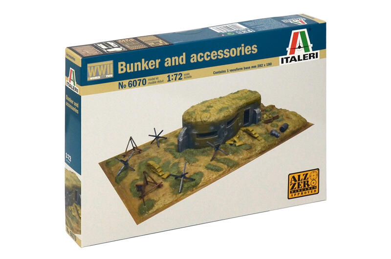 Italeri - 6070 - WWII - Bunker and Accessories 1:72