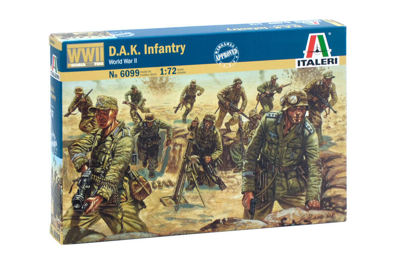 Italeri - 6099 - WWII - D.A.K. INFANTRY 1:72