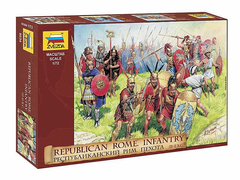 Zvezda - 8034 - Republican Rome Infantry RR 1:72