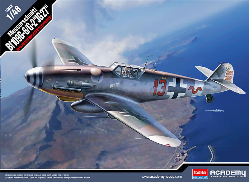 Academy - 12321 - Messerschmitt Bf109G-6/G-2 JG 27 1:48