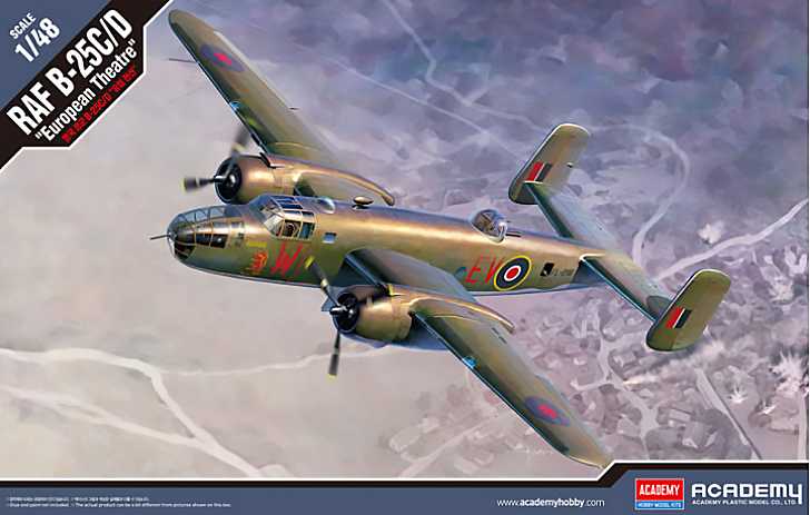 Academy - 12339 - RAF B-25C/D European Theatre 1:48