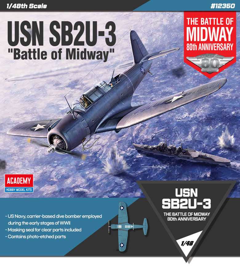 Academy - 12350 - USN SB2U-3 1:48