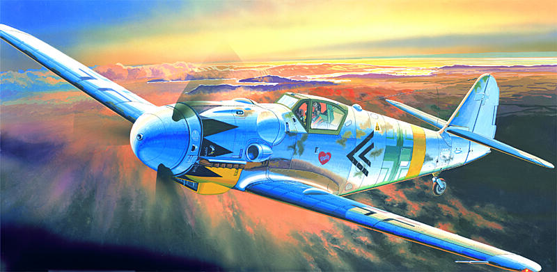 Academy - 12454 - MESSERSCHMITT BF109G-14 1:72