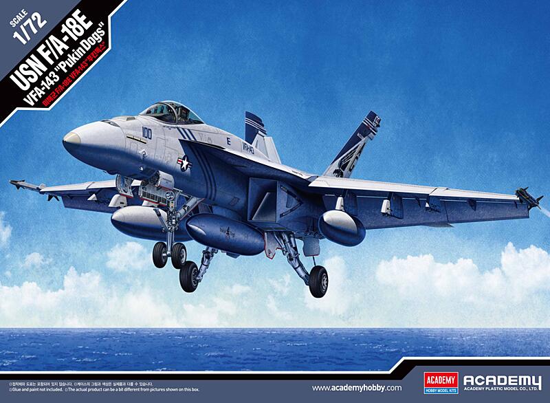 Academy - 12547 - USN F/A-18E VFA-143 PUKIN DOGS 1:72
