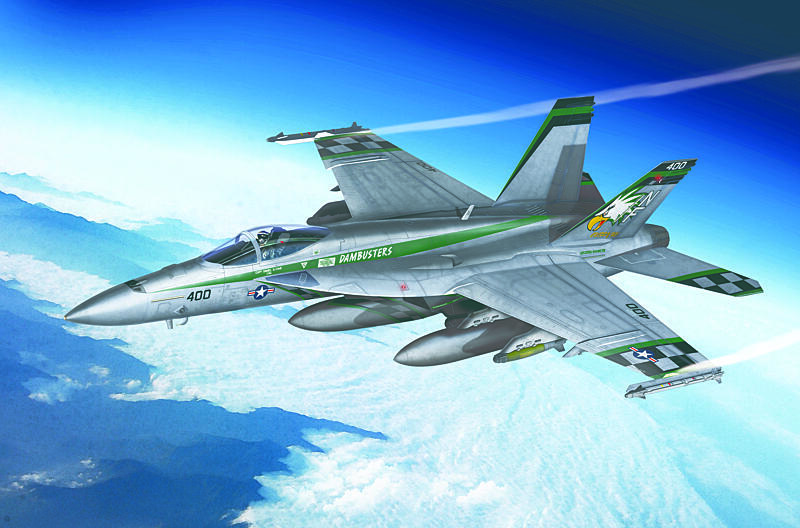 Academy - 12565 - USN F/A-18E VFA-195 Chippy Ho 1:72