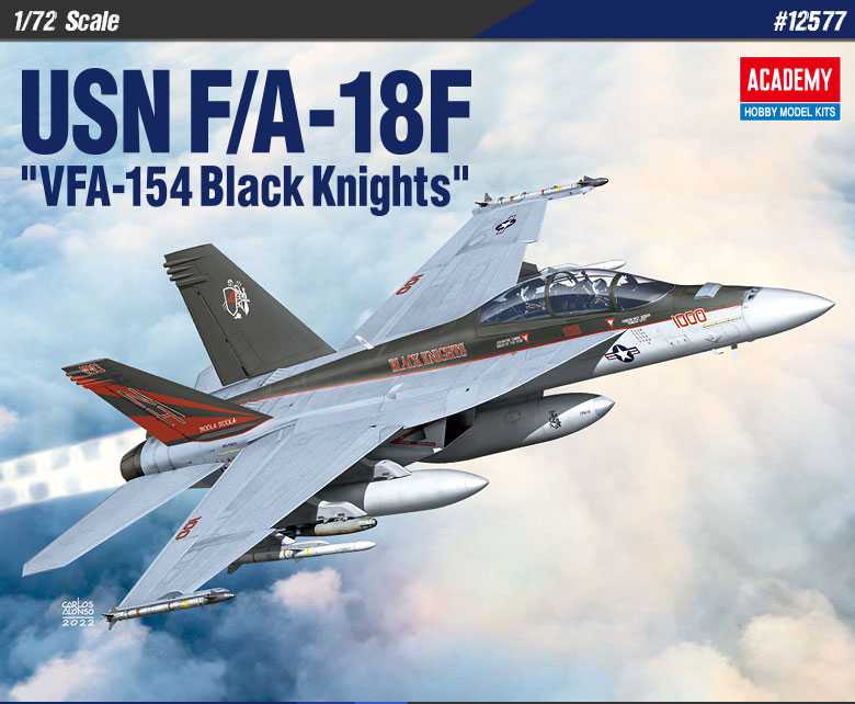 Academy - 12577 - USN F/A-18F VFA-154 Black Knights 1:72