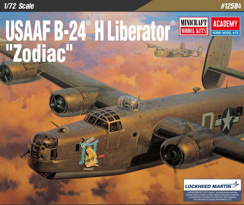 Academy - 12584 - USAAF B-24H Liberator Zodiac 1:72