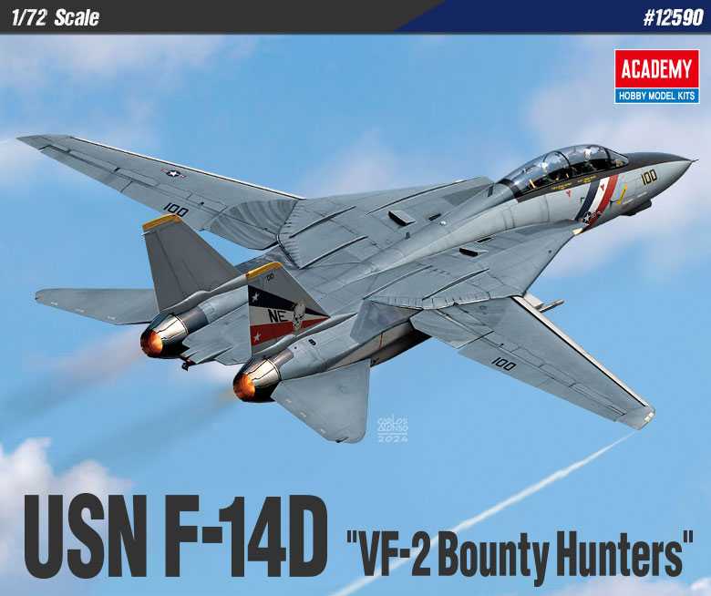 Academy - 12590 - USN F-14D “VF-2 Bounty Hunters” 1:72