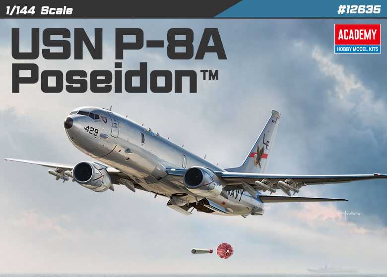 Academy - 12635 - USN P-8A Poseidon 1:144