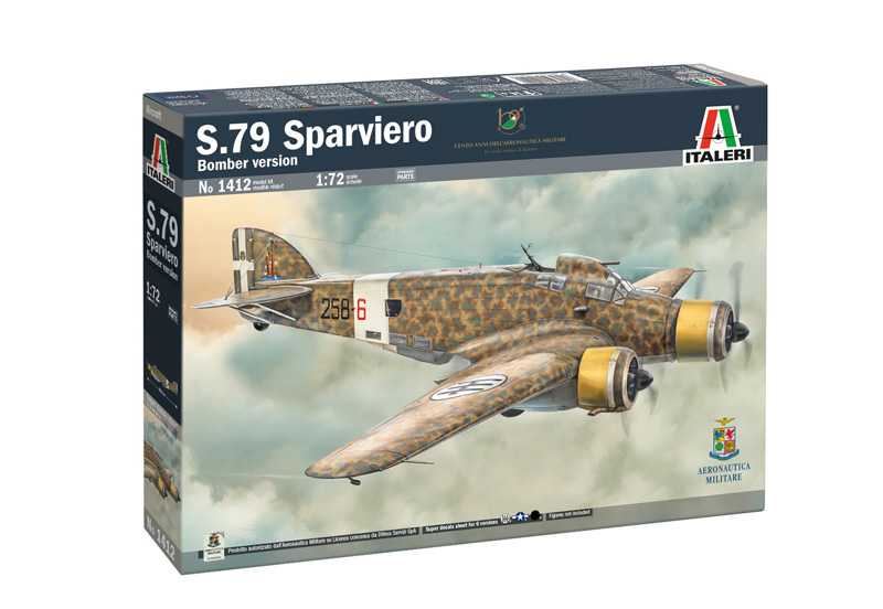 Italeri - 1412 - SM-79 Sparviero Bomber edition 1:72