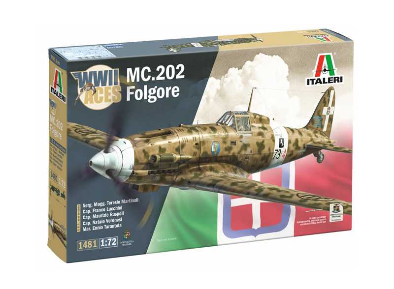 Italeri - 1481 - MC.202 Folgore Aces 1:72