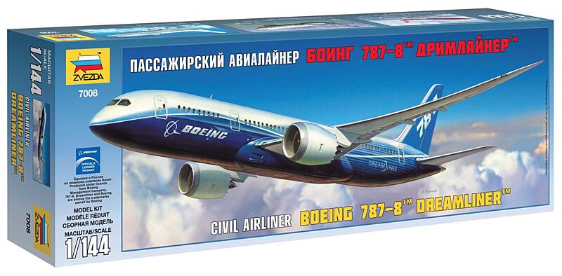 Zvezda - 7008 - Boeing 787-8 Dreamliner 1:144