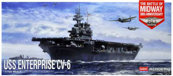Academy - 14409 - USS Enterprise CV-6 Batte of Midway 1:700