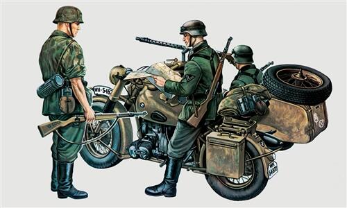 Italeri - 0315 - BMW R75 with Sidecar 1:35