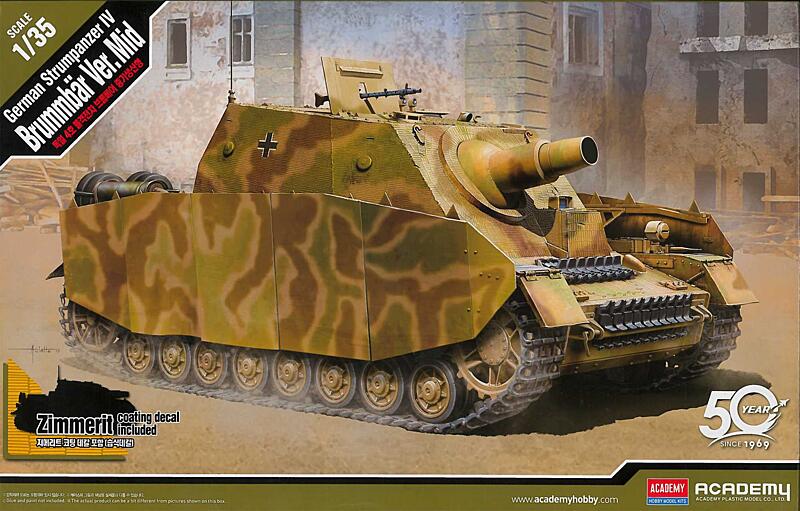Academy - 13525 - German Strumpanzer IV Brummbär Ver.Mid 1:35