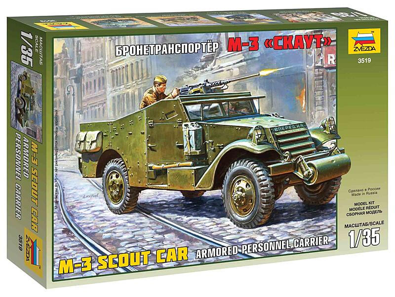 Zvezda - 3519 - M-3 Armored Scout Car 1:35