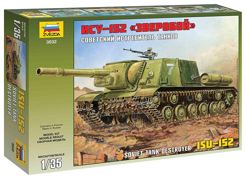 Zvezda - 3532 - ISU-152 Soviet Self-propelled Gun 1:35