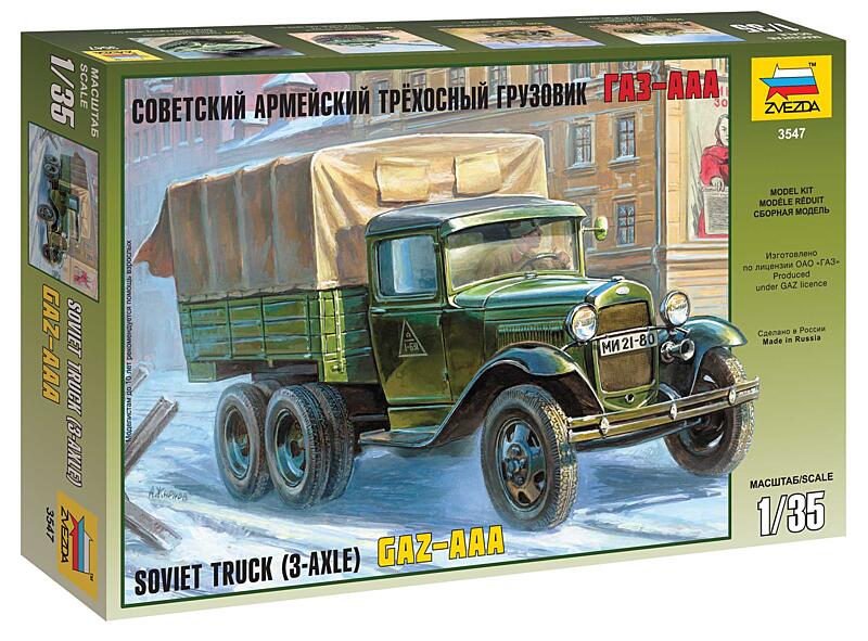 Zvezda - 3547 - GAZ-AAA Soviet Truck 3-axle 1:35