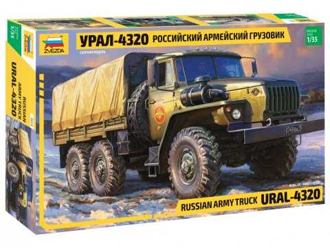 Zvezda - 3654 - RUSSIAN ARMY TRUCK URAL4320 1:35