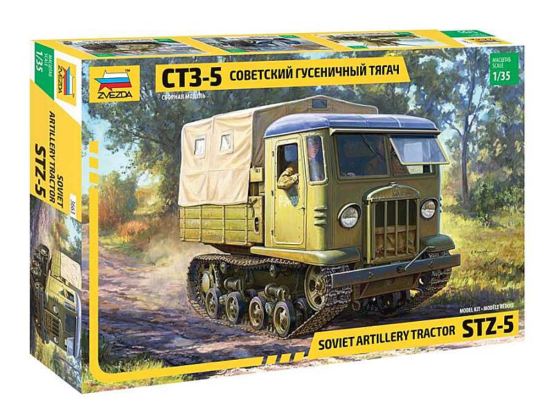 Zvezda - 3663 - STZ-5 Soviet artillery tractor 1:35
