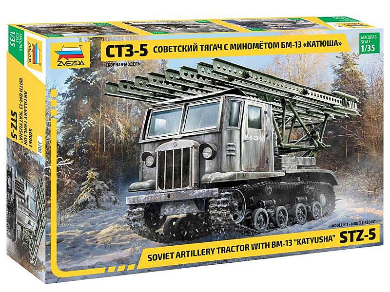 Zvezda - 3700 - STZ-5 with BM-13 KATYUSHA 1:35
