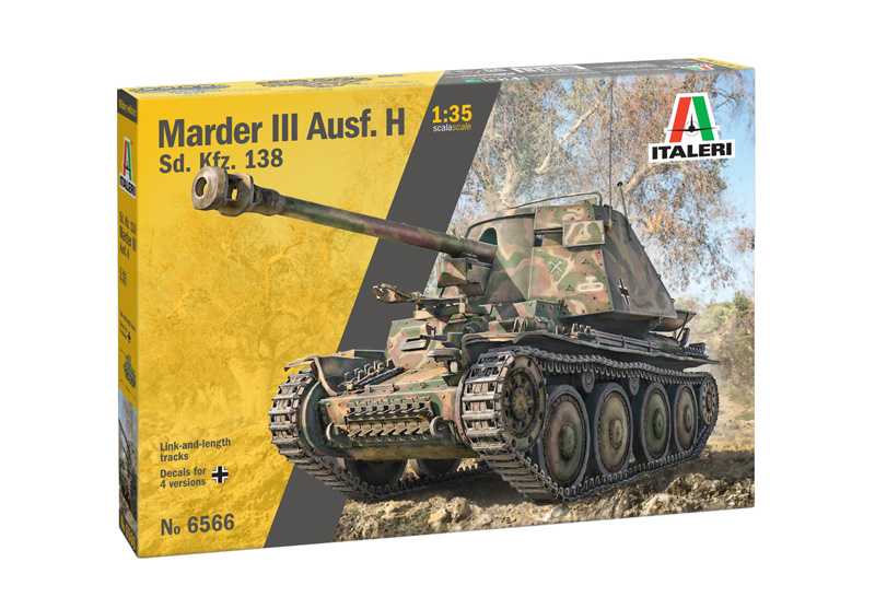 Italeri - 6566 - Sd.Kfz 138 Ausf. H Marder III with crew 1:35
