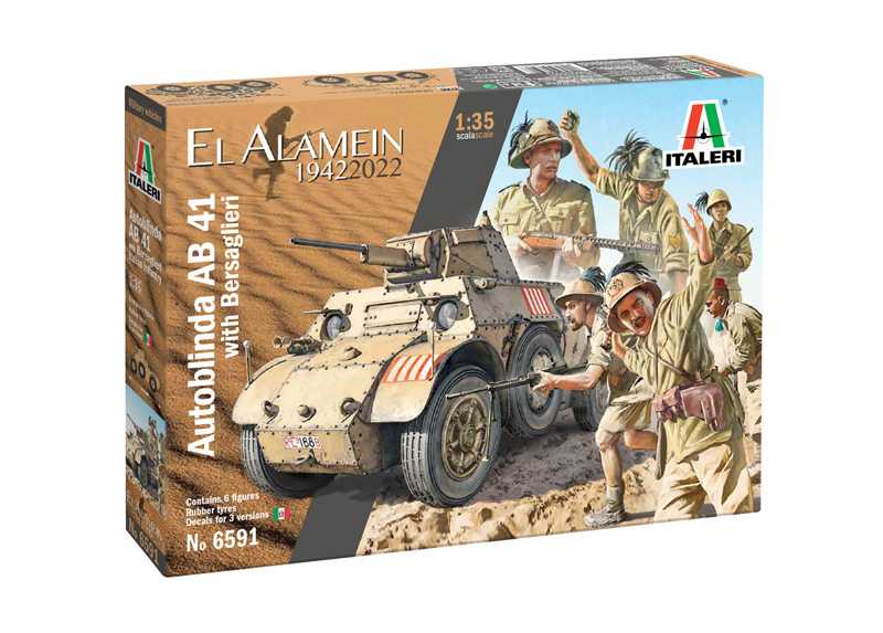 Italeri - 6591 - AB 41 with Bersaglieri Italian Infantry 1:35