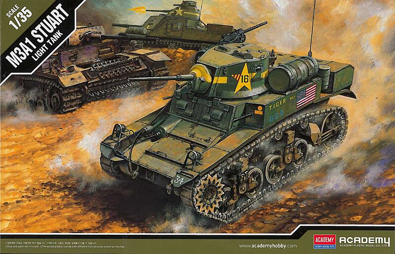 Academy - 13269 - US M3A1 STUART LIGHT TANK 1:35