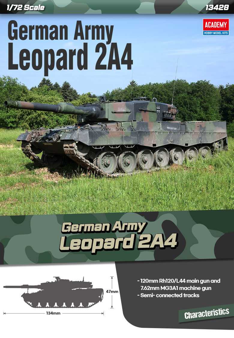 Academy - 13428 - German Army Leopard 2A4 1:72