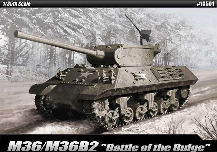 Academy - 13501 - M36/M36B2 Battle of the Bulge 1:35