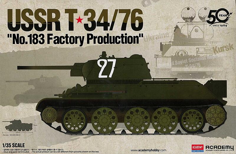 Academy - 13505 - USSR T-34/76 No.183 Factory Production 1:35
