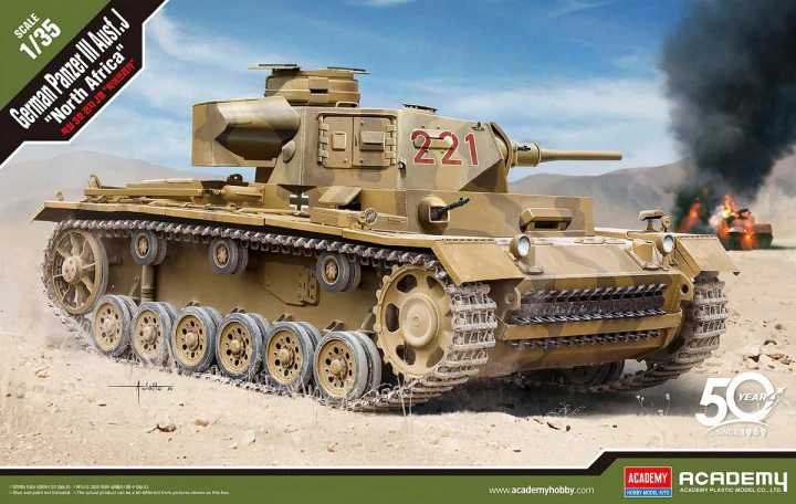 Academy - 13531 - German Panzer III Ausf.J North Africa 1:35