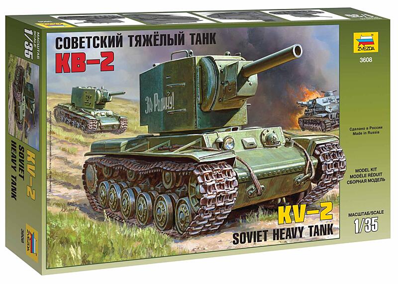 Zvezda - 3608 - Soviet heavy tank KV-2 1:35