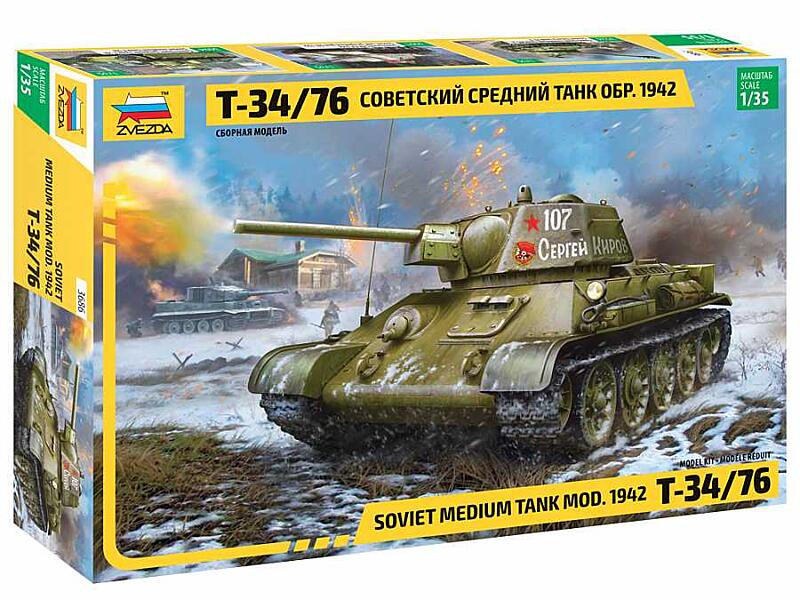 Zvezda - 3686 - T-34/76 mod.1942 1:35