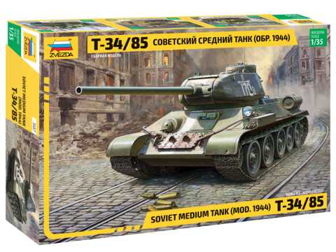 Zvezda - 3687 - Soviet Medium Tank T-34/85 1:35
