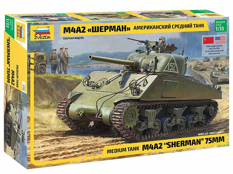 Zvezda - 3702 - M4 A2 Sherman 1:35